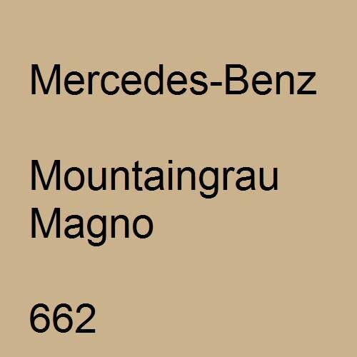 Mercedes-Benz, Mountaingrau Magno, 662.